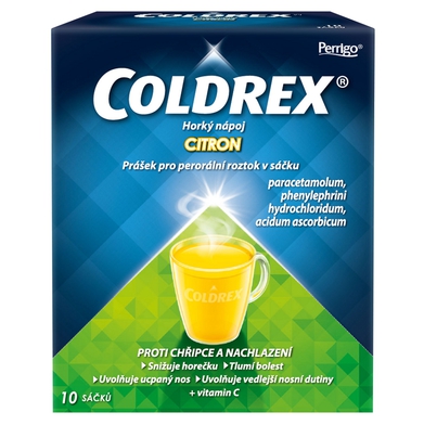 Coldrex horký nápoj citron 14 sáčků