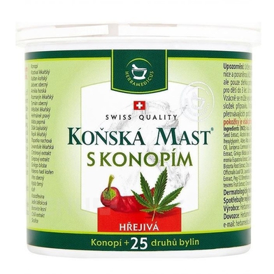 Herbamedicus Koňská mast s konopím hřejivá 200ml