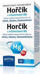 Biotter Hořčík 125 mg s vitamínem B6 50 tablet