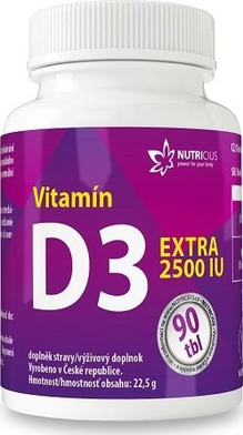 Nutricius Vitamín D3 EXTRA 2500 IU 90 tablet
