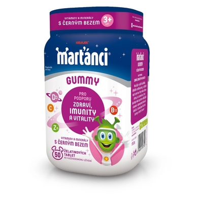 Walmark Marťánci Gummy černý bez 50 gummies