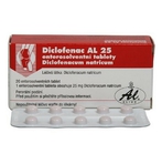 DICLOFENAC AL 25 25 mg 20 tablet