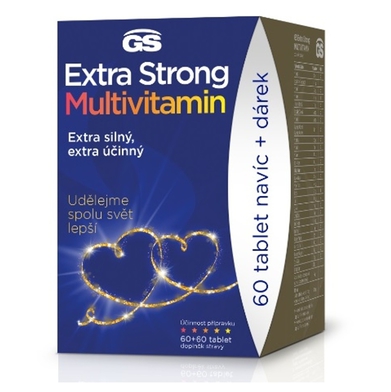 GS Extra Strong multivitamin 60 + 60 tablet DÁRKOVÉ balení 2022